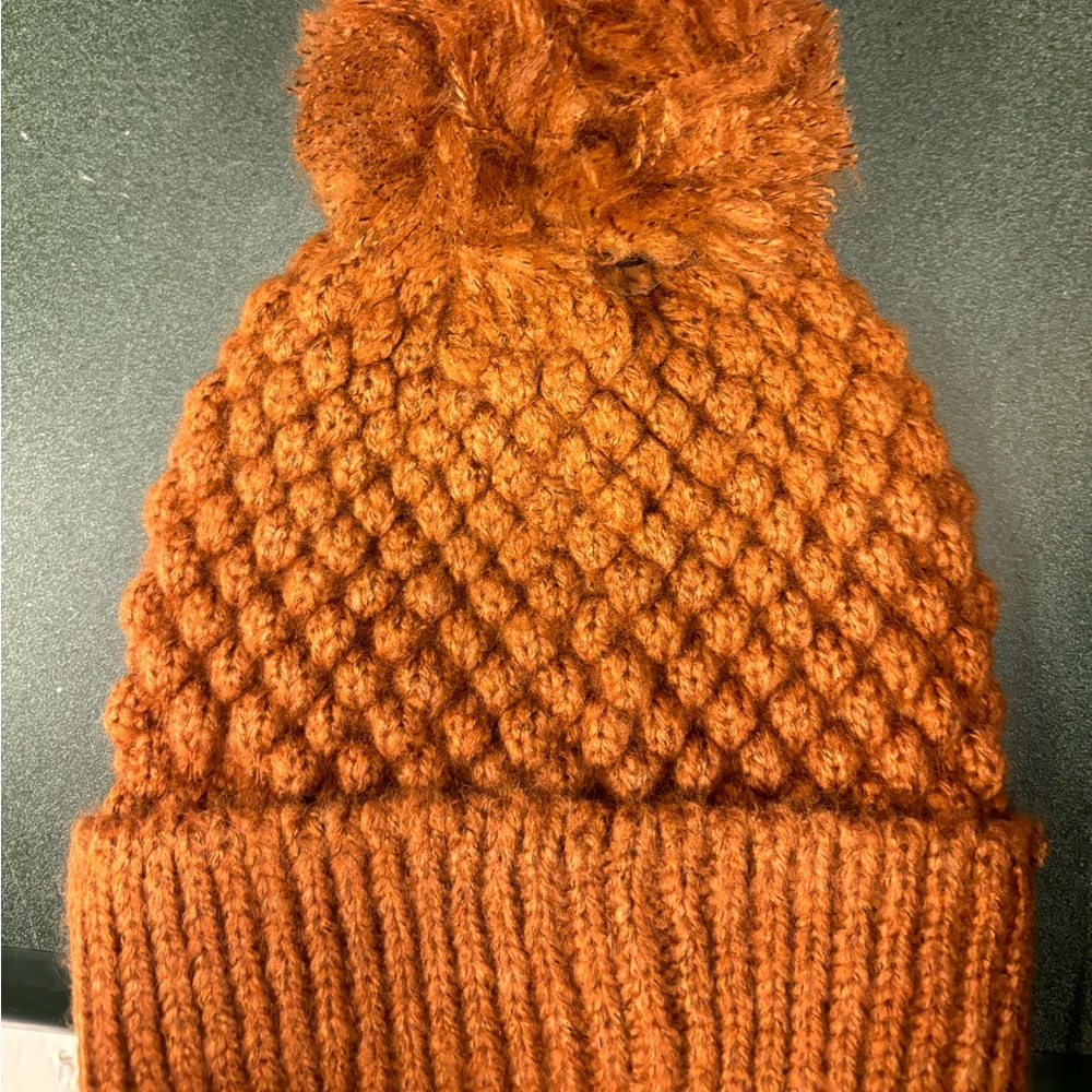 Warm beanie! Burnt orange color